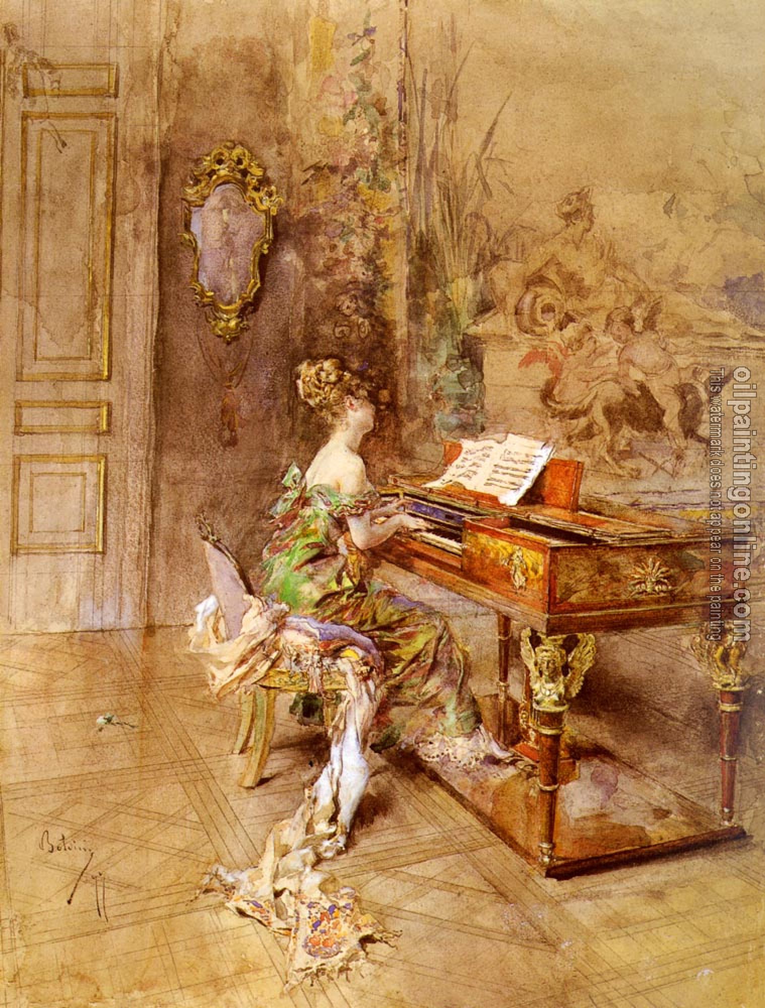 Giovanni Boldini - La Pianista